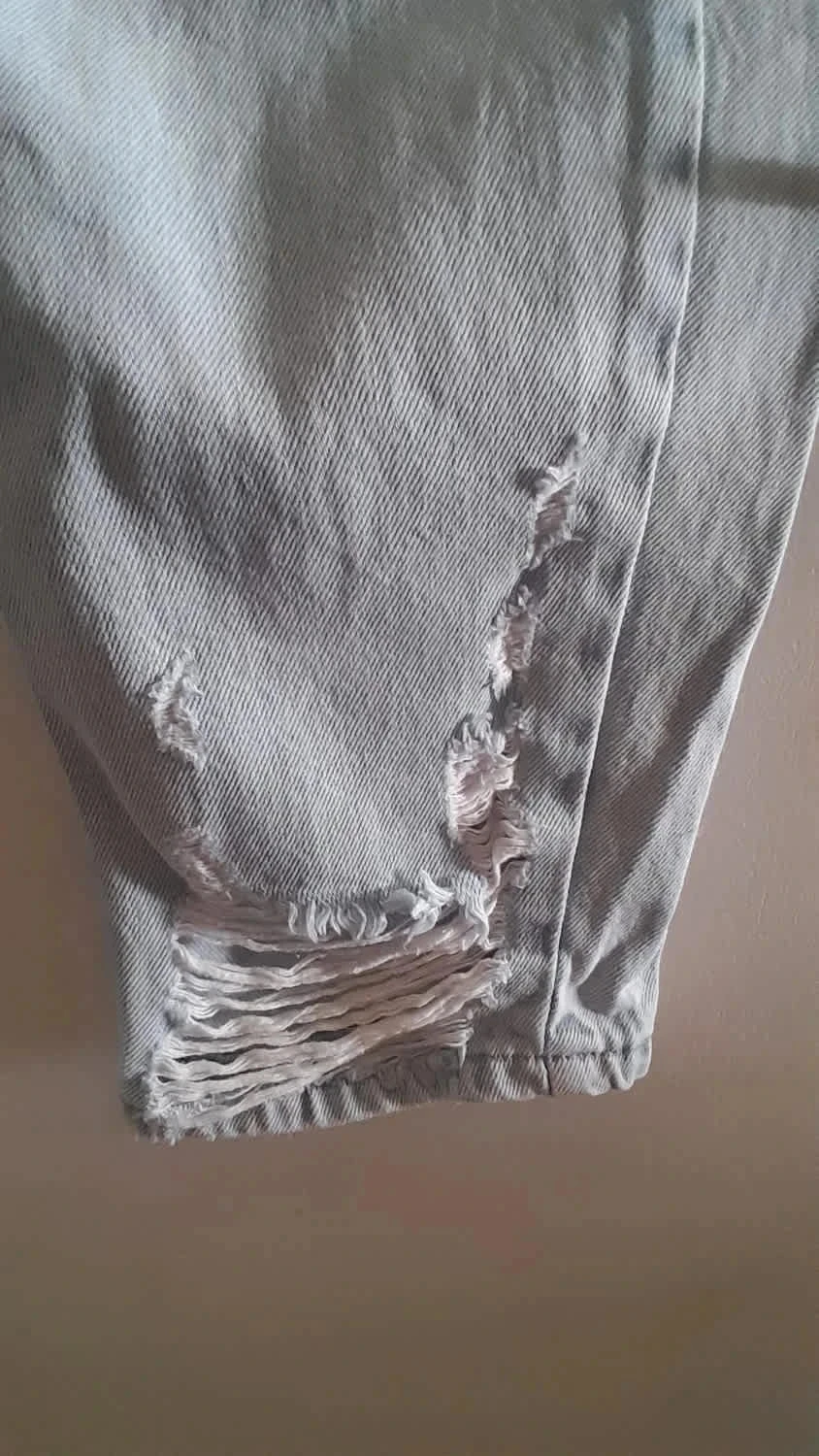Jeans rasgados, cor azul claro, Tamanho 42, Marca Pull & Bear – photo 5